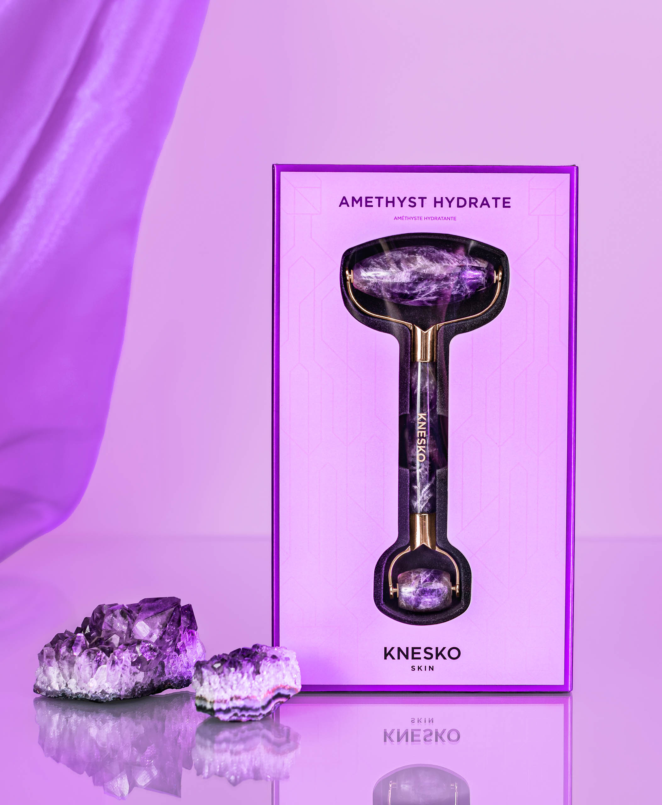 Amethyst Gemstone Roller