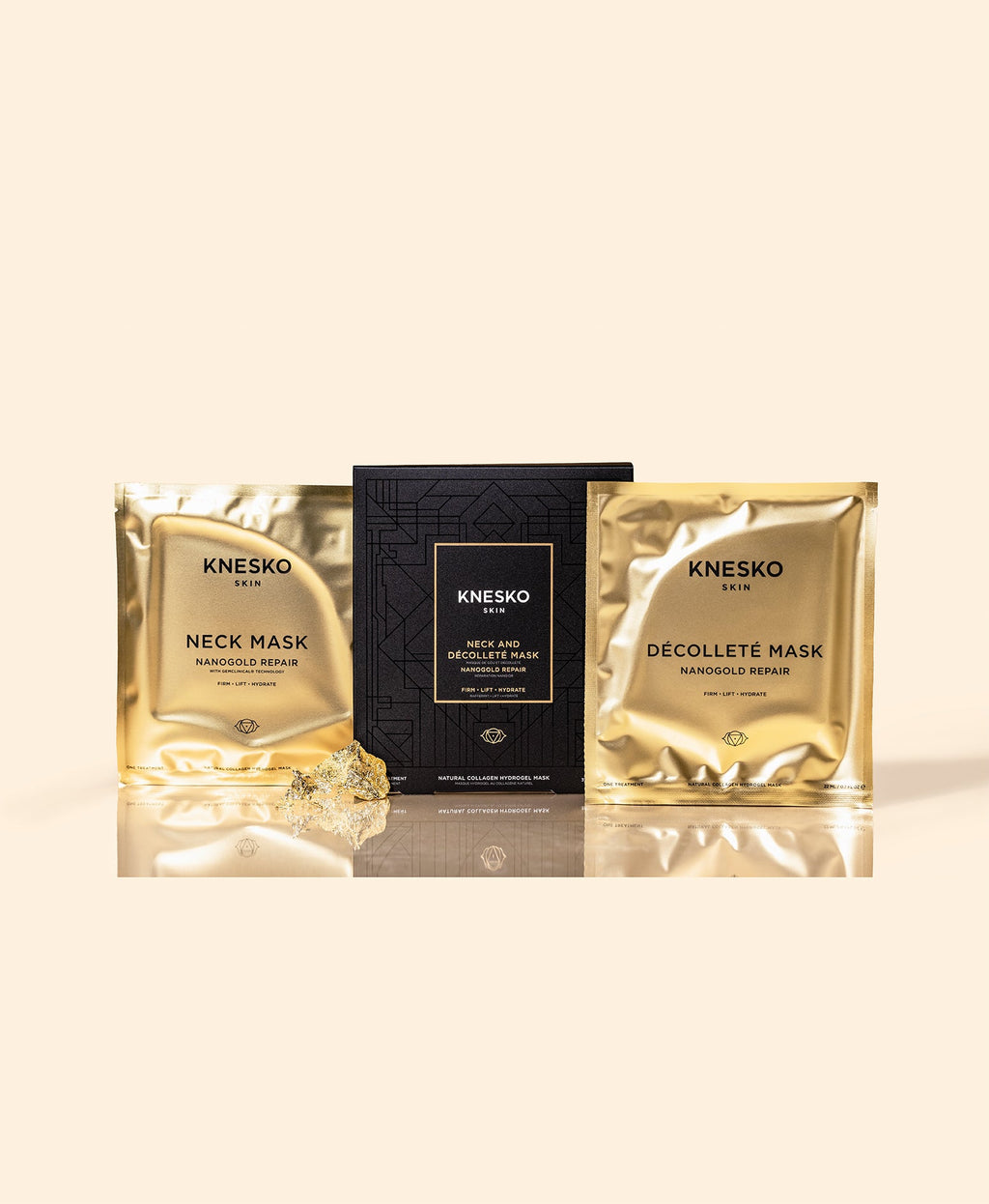 Gold Repair Neck and Decollete Mask Combo