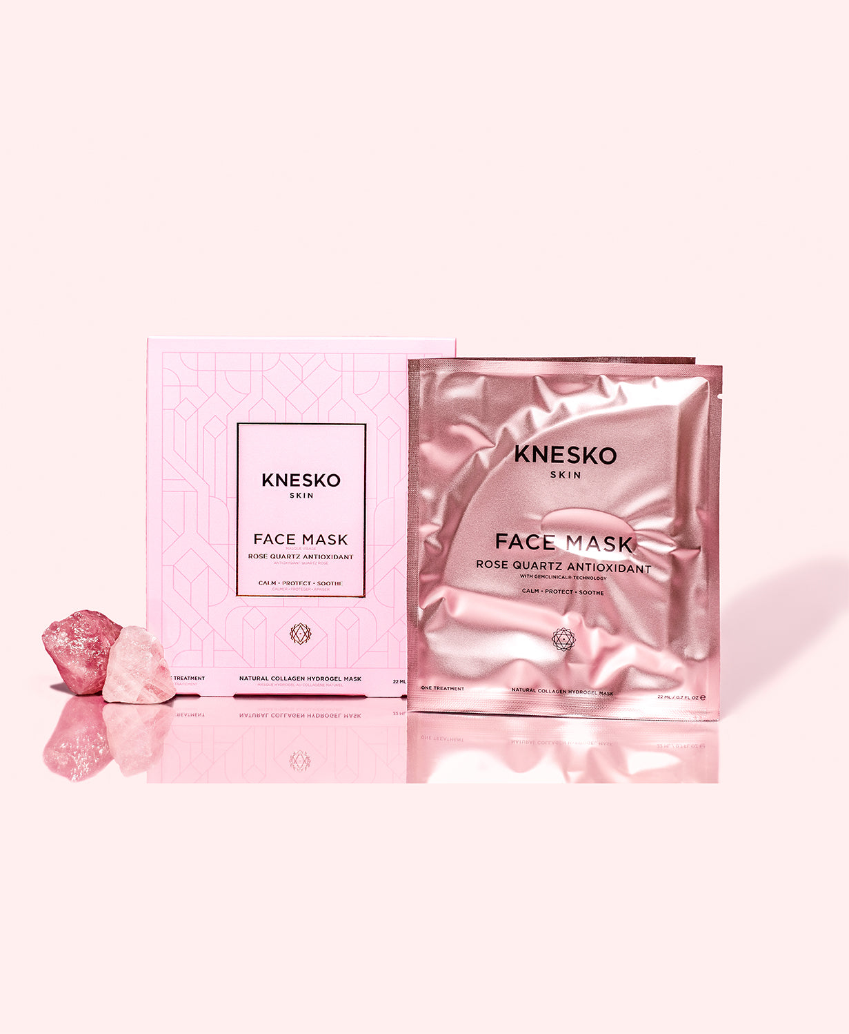 Rose Quartz Antioxidant Collagen Face Mask