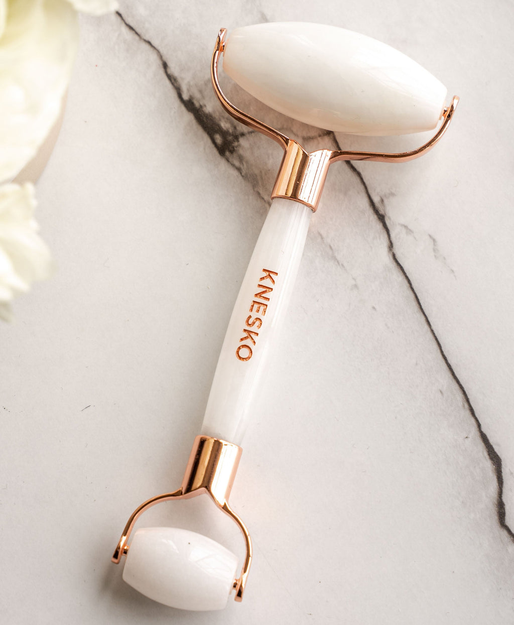 White Jade Gemstone Roller