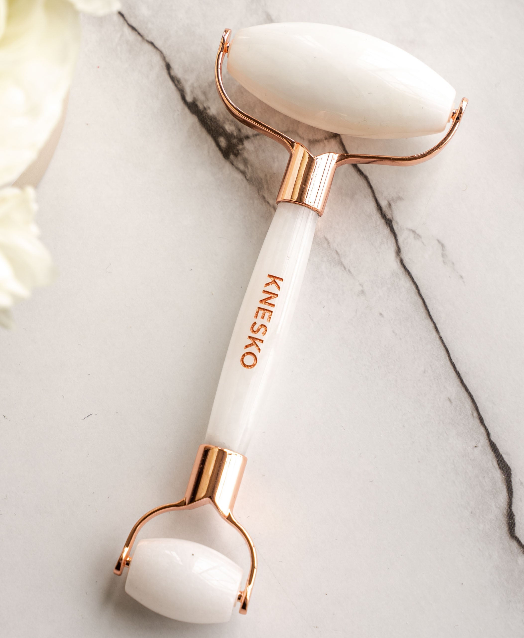 White Jade Gemstone Roller