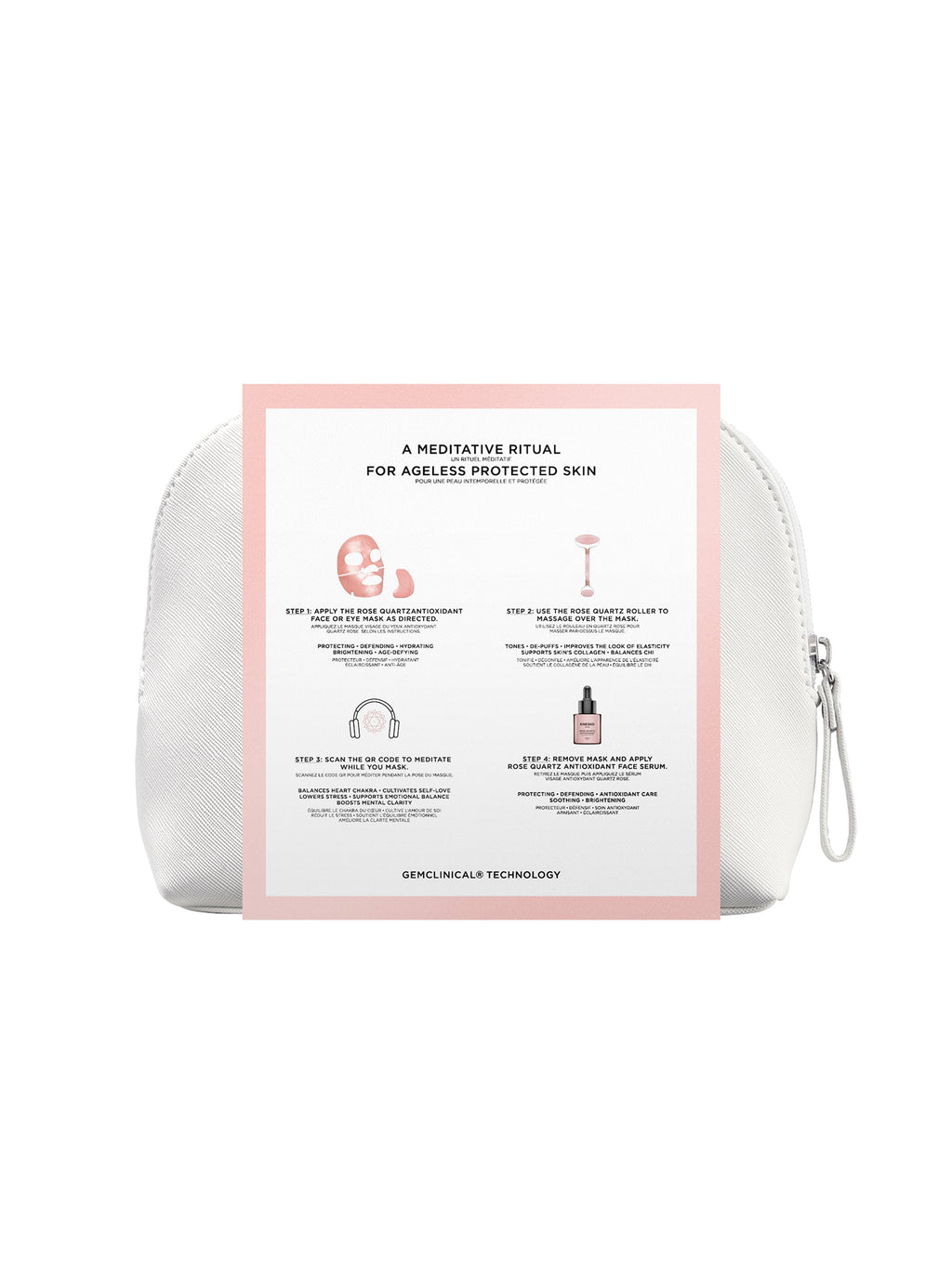 Rose Quartz Antioxidant Protecting Facial Set