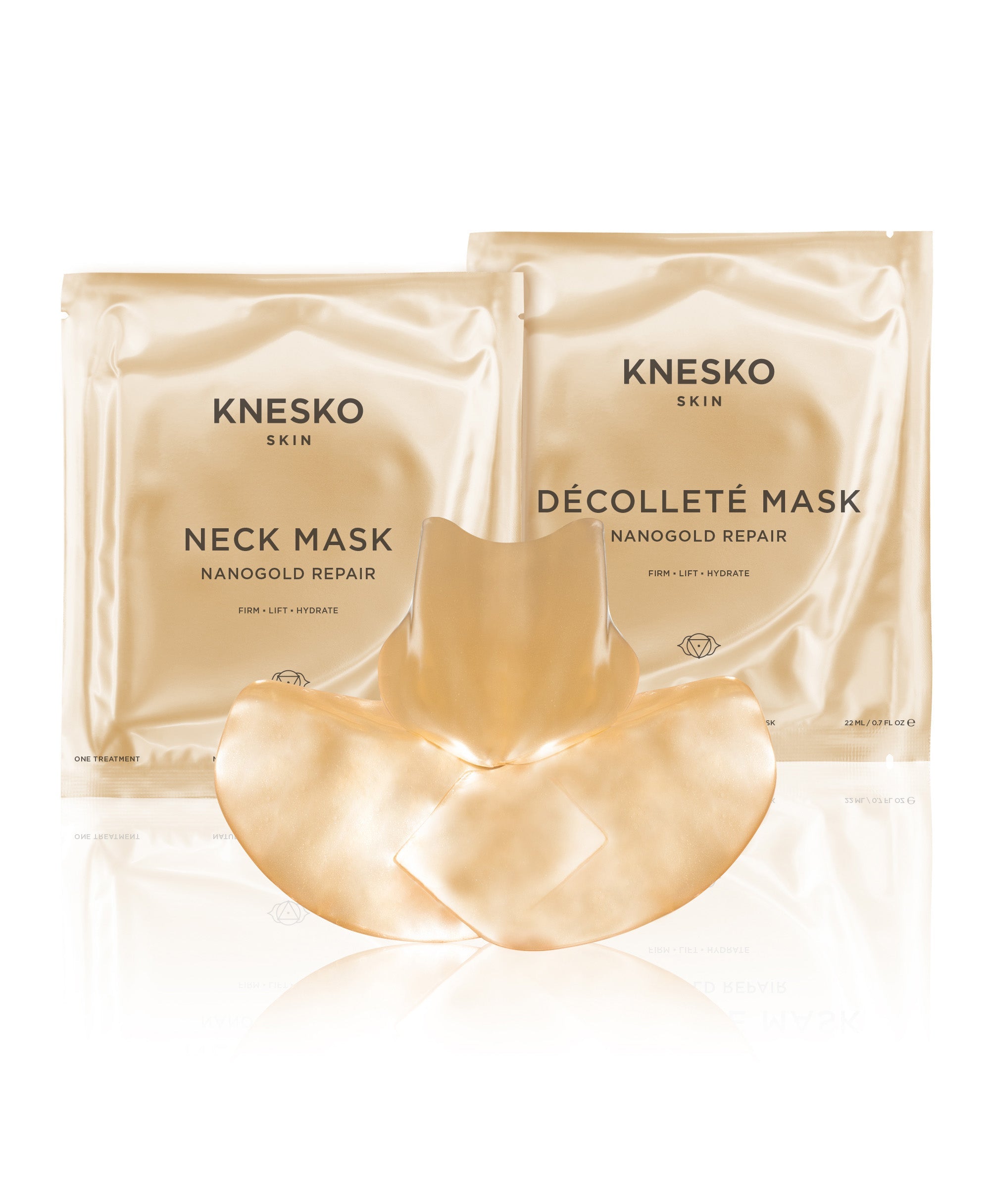 Gold Repair Neck and Decollete Mask Combo