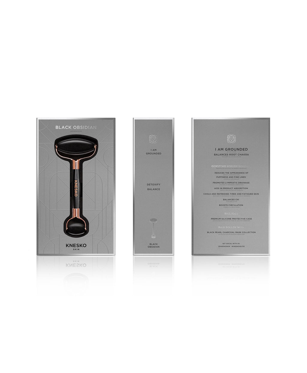 Obsidian Gemstone Roller