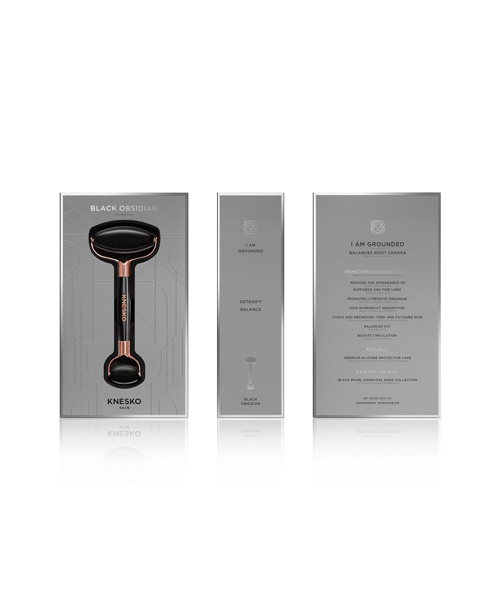 Obsidian Gemstone Roller