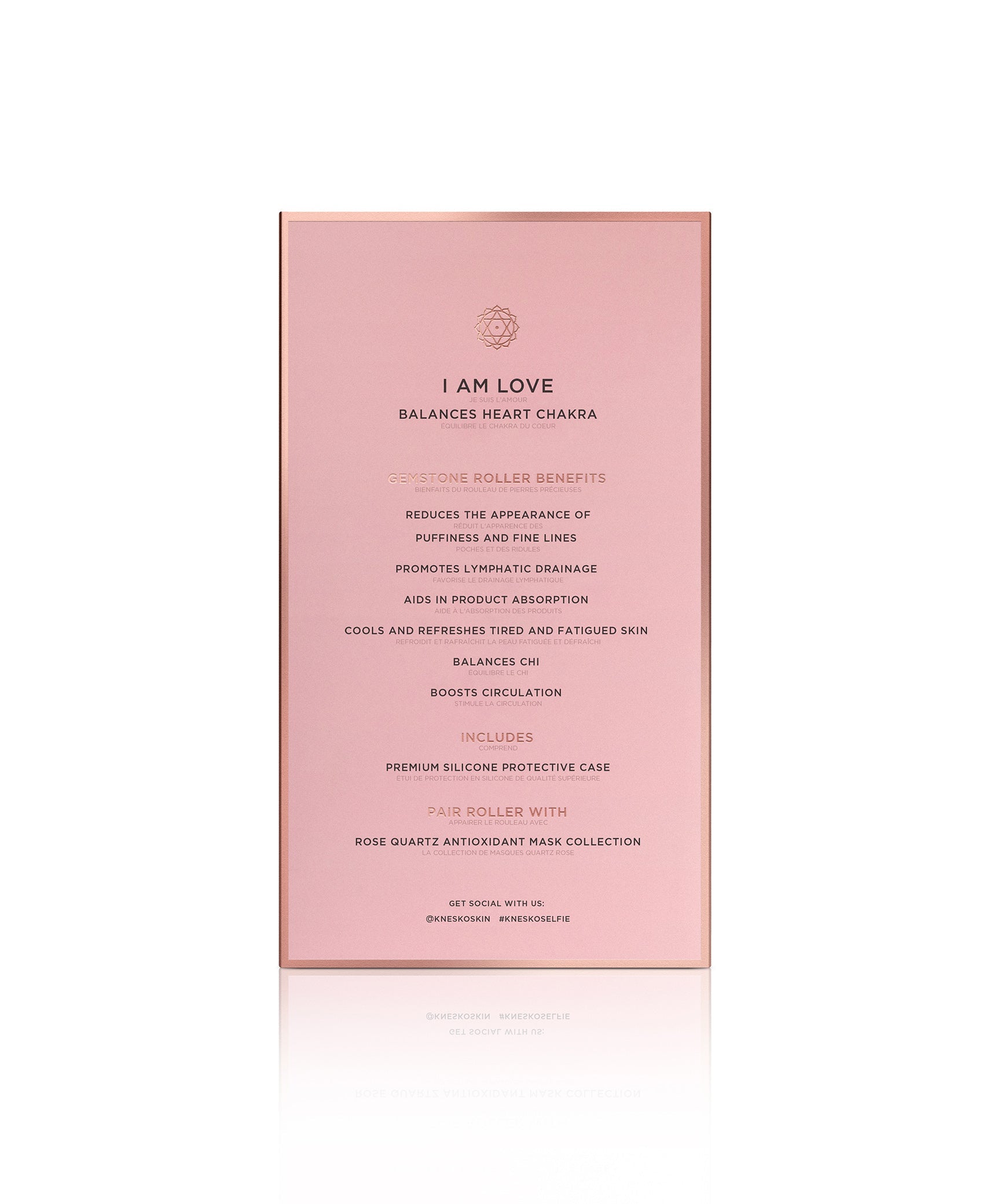 Rose Quartz Gemstone Roller